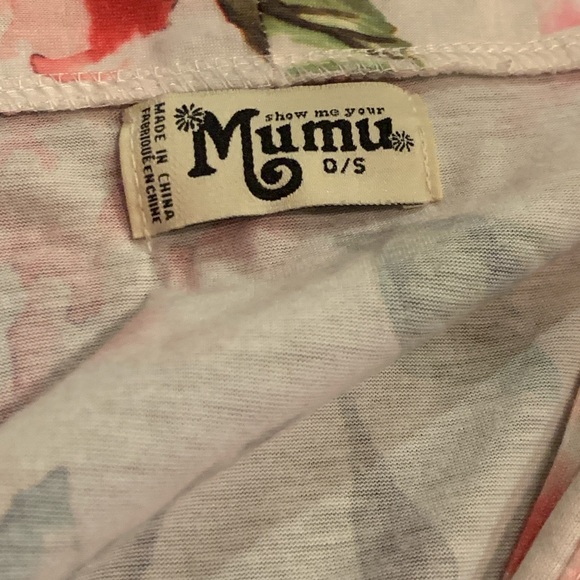 Show Me Your Mumu One Size White Pink Floral Belted Robe Garden of Blooms Kimono - Picture 5 of 5